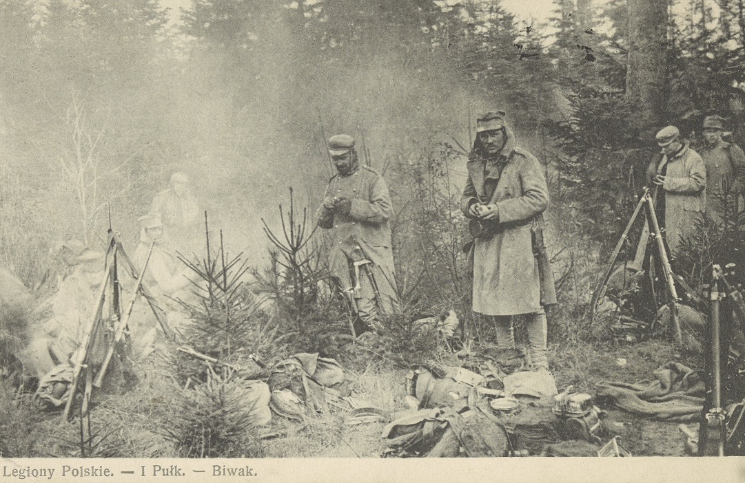 Biwak 1. pułku piechoty Legionów w 1915 r. 