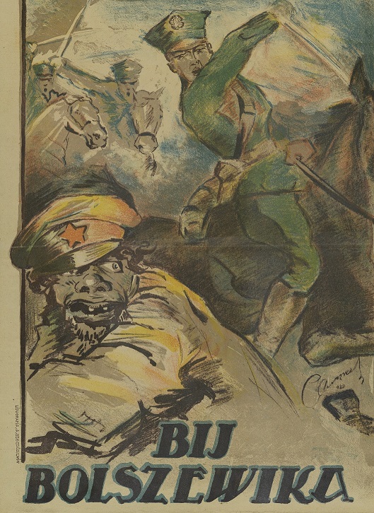 Bij Bolszewika 1920 r. plakat
