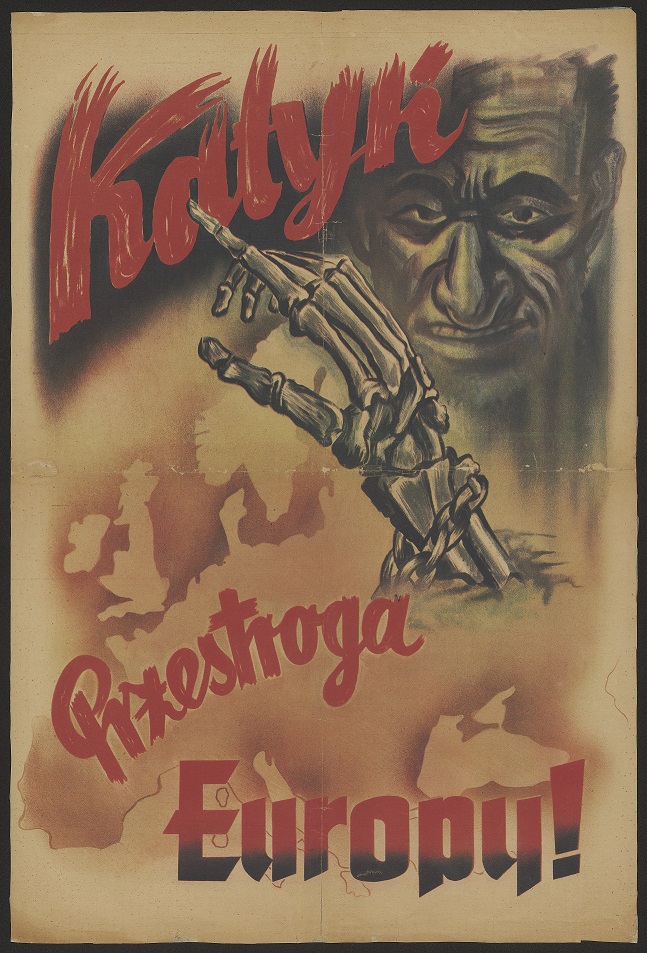 Katyń - plakat niemiecki z 1943 r.