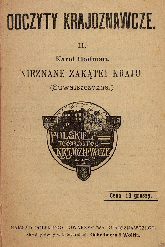 "Odczyty krajoznawcze" Karola Hoffmana z 1908 r. 