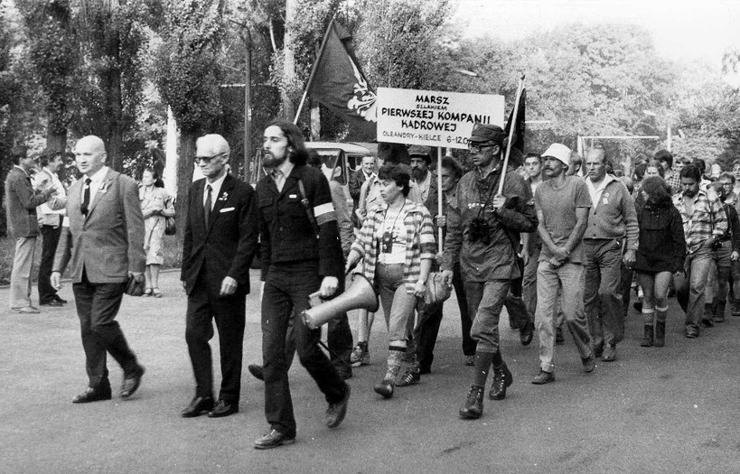 Pierwszy powojenny Marsz "Kadrówki" w 1981 r. 