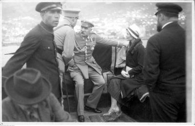 E. Lewicka z Piłsudskim na Maderze